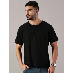 LEON Men Solid Henley Neck Cotton T-shirt-picture-20