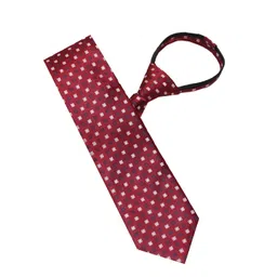 Leonardi Men Woven Design Skinny Zipper Tie-picture-20