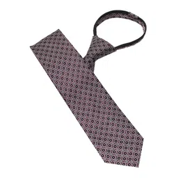 Leonardi Men Woven Design Zipper Tie-picture-24