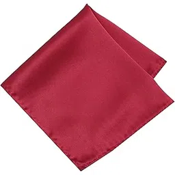 leonardi Mens Solid Pocket Square | Silk |12 x 12 inches | tweed fabric | Superior finishing| Packaging – folder | Colour - Carmine Red 1 | Set of 1 |-picture-37