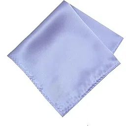 Mens Solid Pocket Square | Silk |12 x 12 inches | tweed fabric | Superior finishing| Packaging – folder | Colour - Lavender 1 | Set of 1 |-image-3