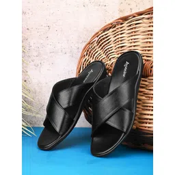 LEONCINO Men Cross Strap Comfort Sandals-picture-23