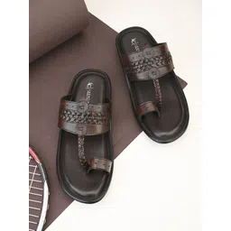LEONCINO Men One Toe Comfort Sandals-picture-39
