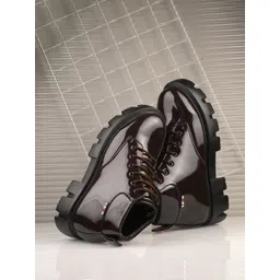 Leo's Fitness Shoes Men Mid-Top Lace Up Chunky Boots-picture-35