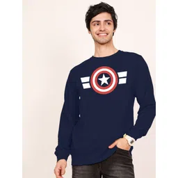 Leotude Men Cotton Printed Round Neck Sweatshirt-picture-38