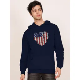 Leotude Men Printed Hooded Sweatshirt-picture-22