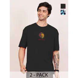 Leotude Men Printed Raw Edge T-shirt-picture-15