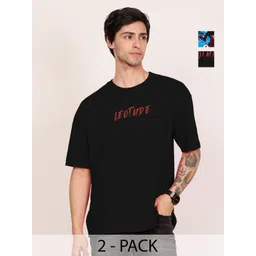 Leotude Men Printed Raw Edge T-shirt-picture-24