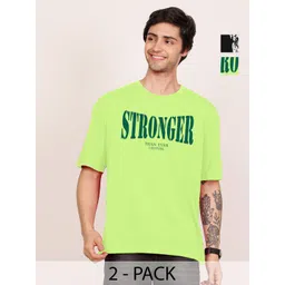 Leotude Men Printed Raw Edge T-shirt-picture-27