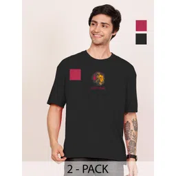 Leotude Men Printed Raw Edge T-shirt-picture-14