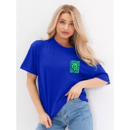 Leotude Trendy Women Graphic Printed Drop Sholder Sleeve Ovesized T-shirt-picture-23