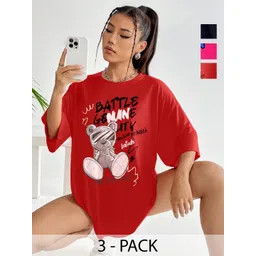 Leotude Women 3 Printed T-shirt-picture-19