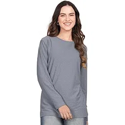 leotude Women Boyfriend Fit Printed Full Sleeve Round Neck T-Shirt Material_ Cottonblend-picture-54
