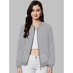 Leotude Women Fleece Bomber Jacket-picture-33