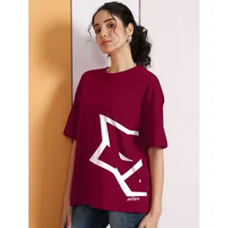 Leotude Women Oversized Graphic Printed T-shirt-picture-27