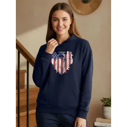 Leotude Women Printed Hooded Sweatshirt-picture-37