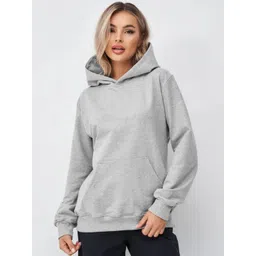 Leotude Women Solid Hooded Sweatshirt-picture-38