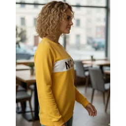 Leotude Women Typography Printed Full Sleeve Sweatshirt image 3