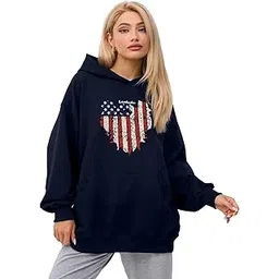 leotude Women's Loopknit Hooded Neck Sweatshirt-picture-10