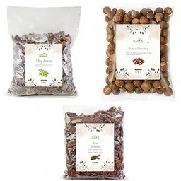 Lequire Amla, Reetha & Shikakai (Raw Whole Herbs) for Hair Care Combo Each 100Gram Total - 300g-picture-50