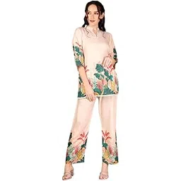 Women's Rayon Printed Co-Ord Set | Stylish Top and Pant Set for Women | Ethnic and Western Outfit | Cord Set Comfortable for Party Office Festival and Casual Wear-image-16