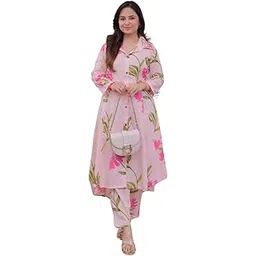 leriya fashion Anarkali Kurta-Set for Women – Viscose Rayon Printed Kurta & Straight Pant | Festive Ethnic Indian Traditional Outfit for Functions & Puja-picture-22
