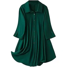 leriya fashion Dress for Women | Loose Fit | Button-Down | Shirt Dress | 3/4 Sleeve | Summer Wear | Available in (Pack of 2 | Value Pack)-picture-41