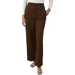 leriya fashion High Waist Cotton Trousers for Women – Flared Parachute Pants with Side Pockets | Casual Travel Cargo Pants (Available in Plus Size)-picture-21