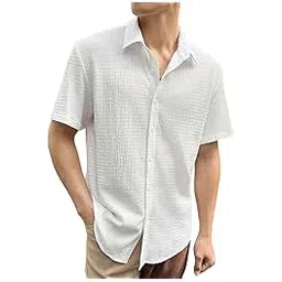 leriya fashion Leriya FashionShirt for Men | Men's Polycotton Shirt | Casual Stylish Shirts | Trendy Regular Fit | Man Formal Shirt |Half Sleeve-picture-23
