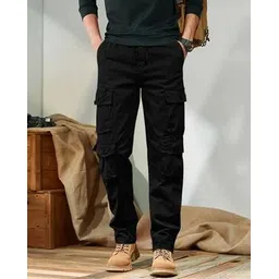 leriya fashion  Men Mid Rise Relaxed Fit Trousers-picture-35
