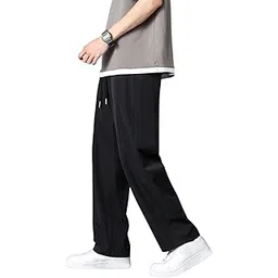Leriya Fashion Men's Loose Mid Rise Regular Trouser | Sports Stylish Track Pant-image-41