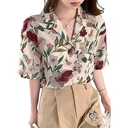 leriya fashion Oversized Shirt for Women – Korean Casual Short Sleeve Loose Fit Top | Plus Size Summer Wear for Girls & Women-picture-39