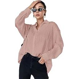 leriya fashion Oversized Shirt for Women | Shirt for Women Stylish Western | Long Shirt for Women-picture-14