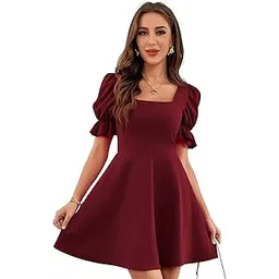 leriya fashion Summer Dress for Women | Short One Piece A-Line Midi Dress | Lightweight Vacation Wear & Daily Casual Outfit-picture-36