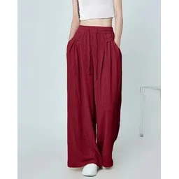 leriya fashion Women High Rise Flared Palazzos-picture-35