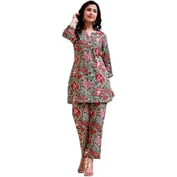 leriya fashion Women's Rayon Floral Kurta Set-picture-31