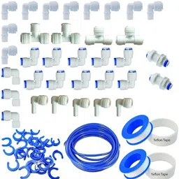 letino Mix Elbow Connectors Kit for RO Water Purifier includes Sets of 1/4" inch Size Solid Filter Cartridge-picture-13