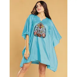 LetsDressUp Floral Printed Kimono Sleeves Kaftan Dress-picture-21