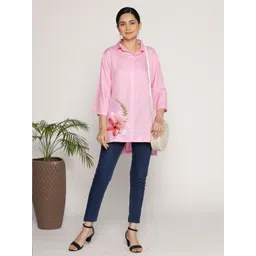 LetsDressUp Floral Printed Shirt Collar Tunics-picture-34