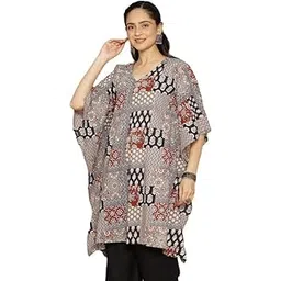 letsdressup Grey Cotton Printed Kaftan l Printed Kaftans for Women l Kurtas l Casual l Plus Size l Sizes Upto 8XL-picture-24