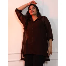 LetsDressUp Women Solid Shirt Collar Top-picture-17