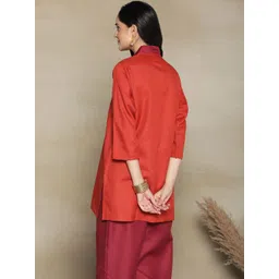 LetsDressUp Women Solid V-Neck Pure Cotton Top image 4