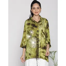 LetsDressUp Women Tie and Dye Shirt Style Longline Top-picture-42