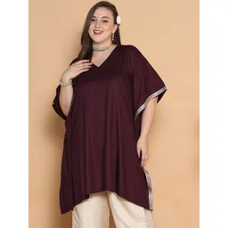 LetsDressUp Women V-Neck Kaftan Kurta image 1