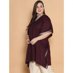 LetsDressUp Women V-Neck Kaftan Kurta image 3