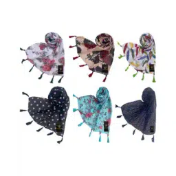 letz dezine Pack of 6 Women Printed Scarves-picture-28