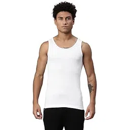 levi's 013 Men's Rib Pure Cotton Solid Vest - Crew-Neck, Sleeveless Side Branding, Snug fit with Easy Tucked (Pack of 1)-picture-53