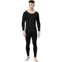 levi's 037-039 Men's Cotton Solid Round Neck Thermal Top & Bottom Set (Pack of 1)-picture-21