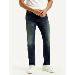 Levi's 511 Navy Cotton Slim Fit Jeans-picture-25