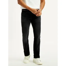 Levi's 513 Black Cotton Slim Fit Jeans-picture-22